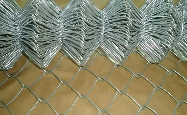 What are the anti-corrosion treatments of the chain link fence