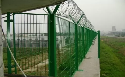 The stadium fence