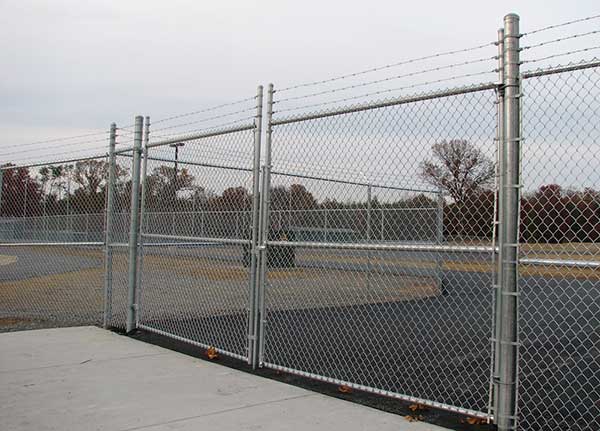 PVC plastic chain link fence