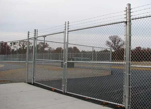 PVC plastic chain link fence