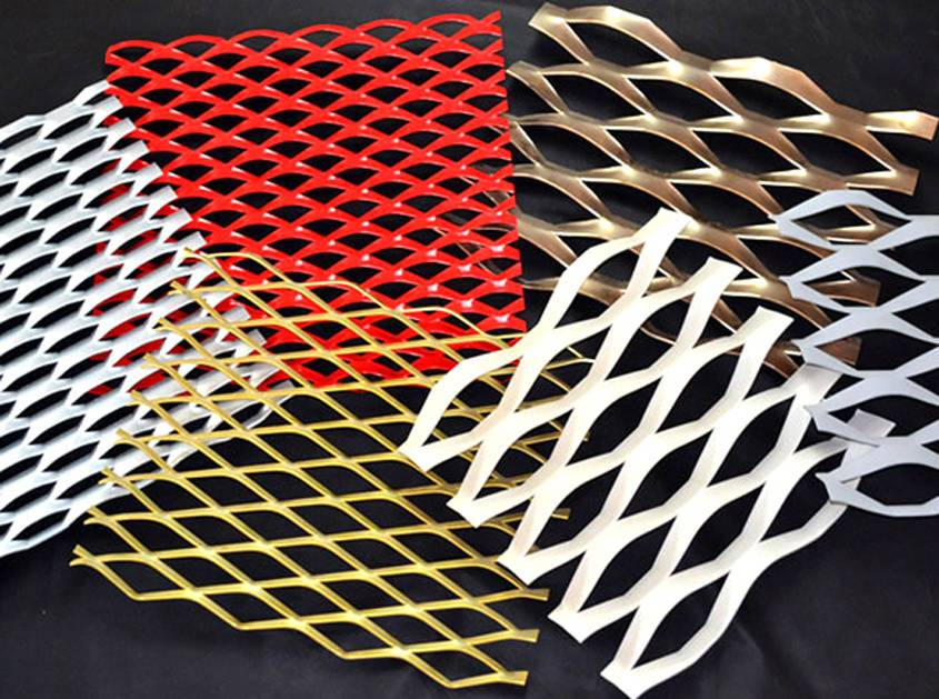 Variety of applications of decorative expanded metal mesh