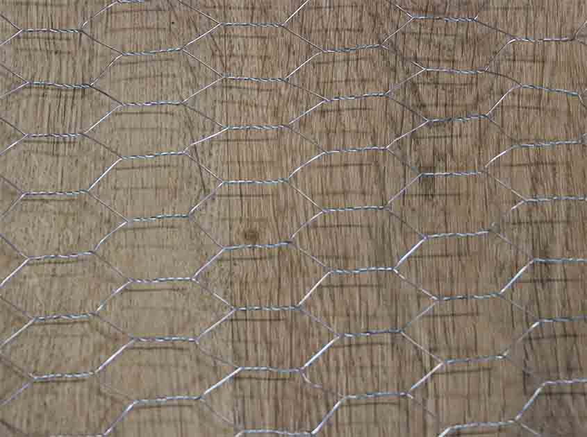 Does chicken wire mesh provide sufficient security for outdoor storage areas