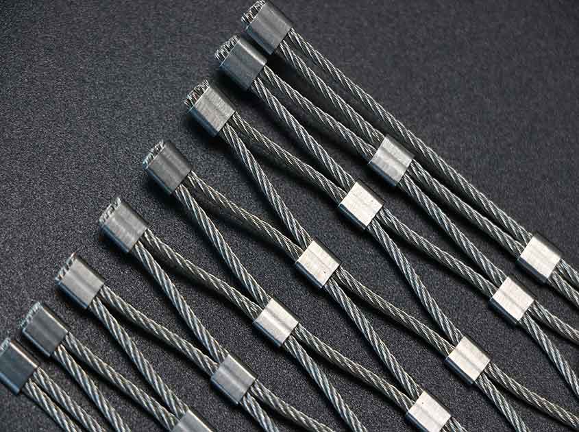 Enhancing Privacy with Wire Rope Mesh Partitions