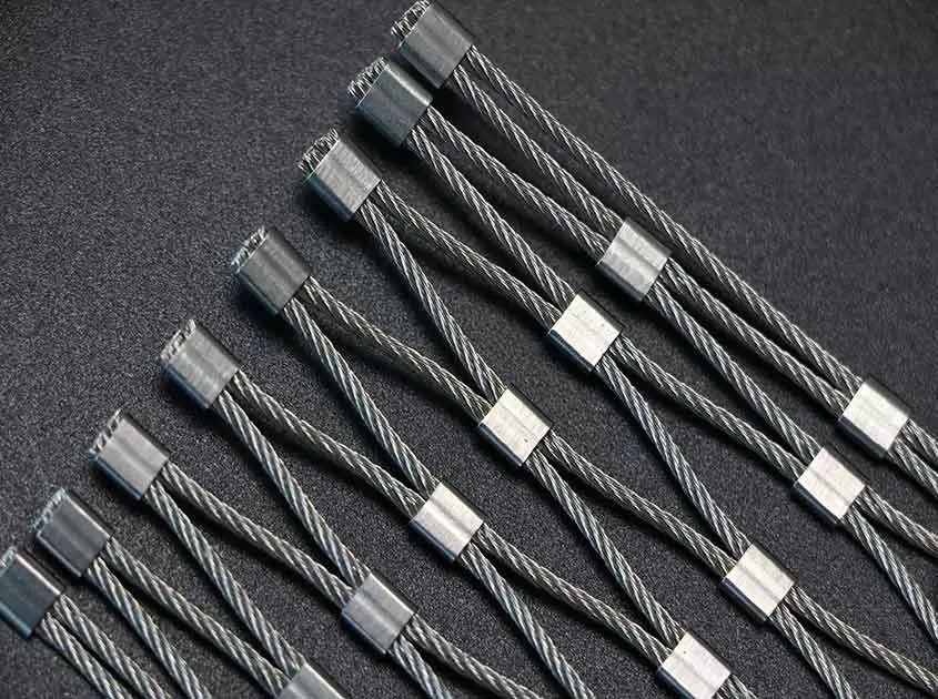 Enhancing Privacy with Wire Rope Mesh Partitions