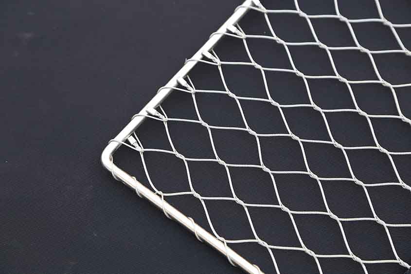 Enhancing Privacy with Wire Rope Mesh Partitions