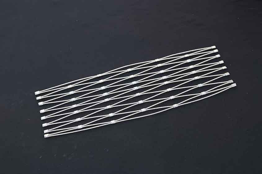Enhancing Privacy with Wire Rope Mesh Partitions