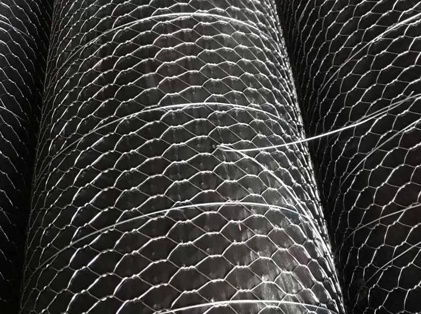Hexagonal chicken wire mesh structure and excellent strength
