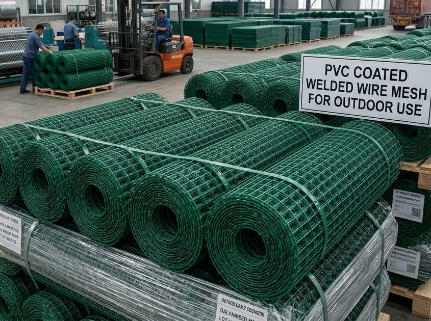 PVC Coated Welded Wire Mesh for Outdoor Use