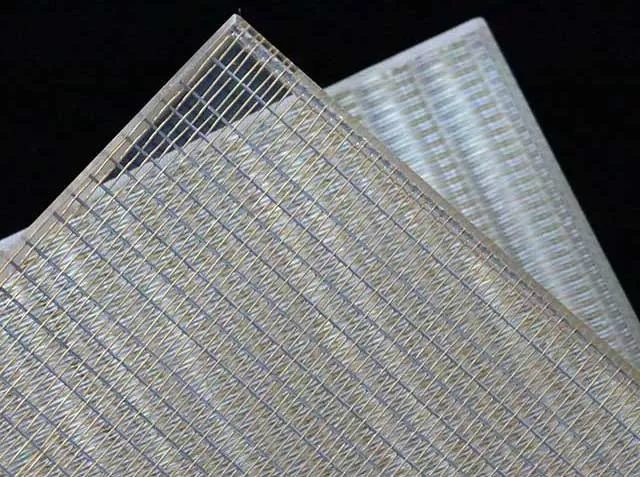 laminated glass metal mesh