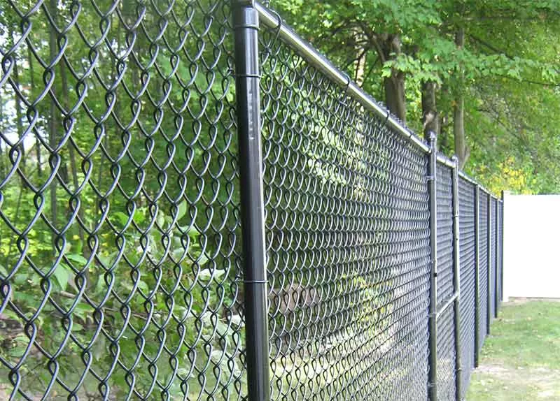 black Pvc Coated Chain Link Fence