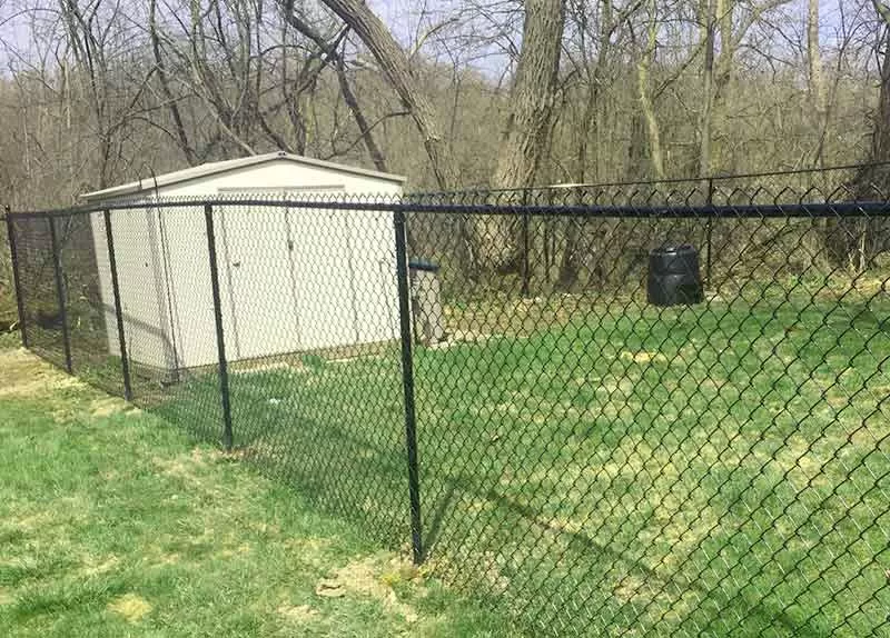 black  Pvc Coated Chain Link Fence