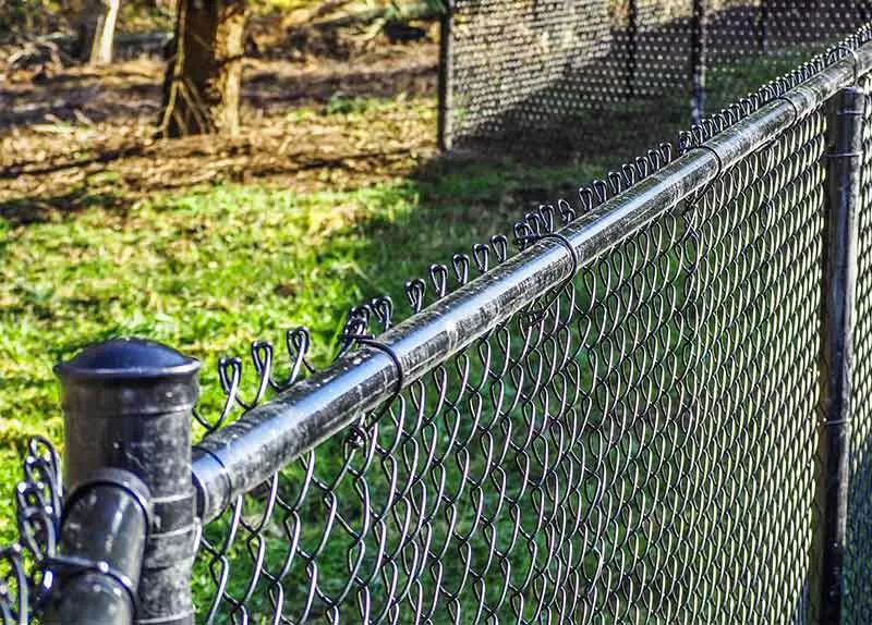 black  Pvc Coated Chain Link Fence